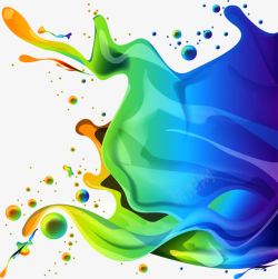 油漆喷溅矢量图素材