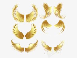 金色翅膀元素素材