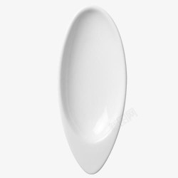 不规则椭圆形白色质感装饰盘子装饰图高清图片