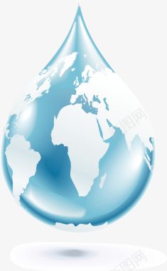 水滴创意设计创意蓝色水滴图图标图标