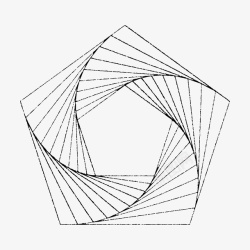 五边形抽象几何图形素材