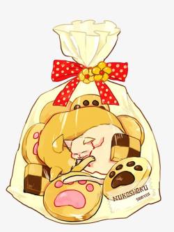 卡通萌物猫咪饼干高清图片