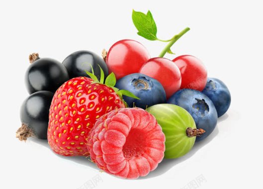手绘蓝莓草莓糕点3D手绘3d水果新鲜水果图标图标