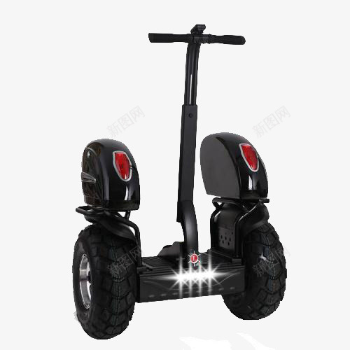 黑金刚智能电动两轮平衡车png免抠素材_88icon https://88icon.com 两轮平衡 前置照明 双工具箱 成人代步 智能电动 电动平衡车 黑金刚造型