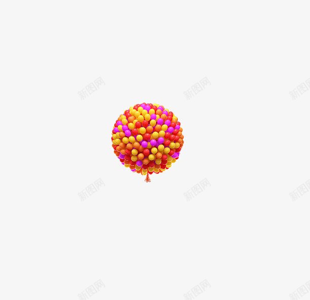 一堆漂浮气球png免抠素材_88icon https://88icon.com 气球 漂浮气球 热闹 红色