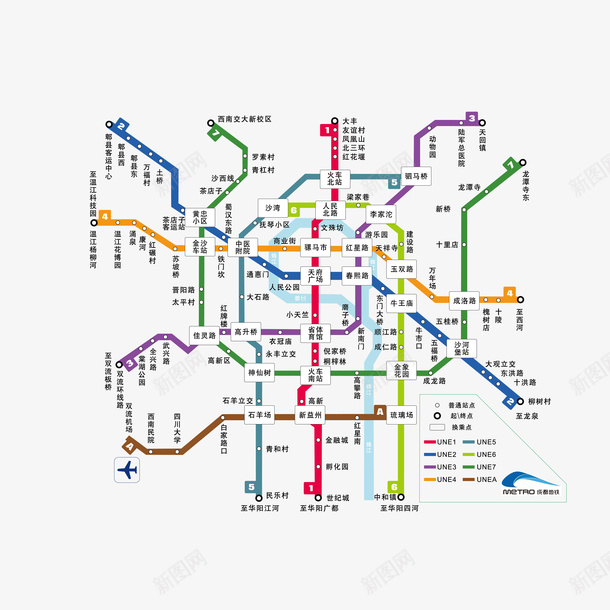 成都地铁线路图png免抠素材_88icon https://88icon.com 地铁 地铁线路图 成都 线路图 路线图