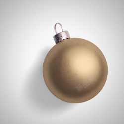 金色创意圣诞圆球元素素材