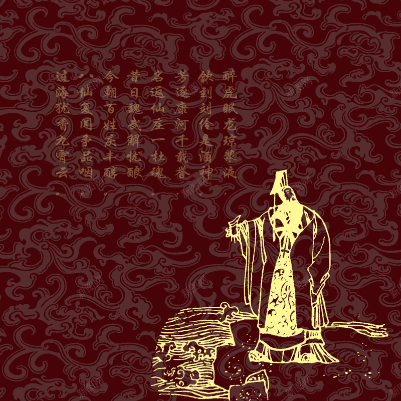 复古花纹手绘帝王背影海报背景模板jpg设计背景_88icon https://88icon.com 复古 帝王背影 手绘 海报模板 海报背景 海报背景模板 白酒 背景模板 花纹