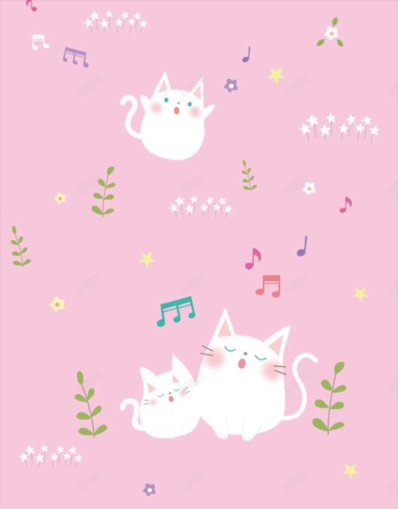 卡通萌手绘插画猫咪H5背景jpg设计背景_88icon https://88icon.com H5 h5 动漫 卡通 可爱 彩色 手绘 猫咪 童趣 萌