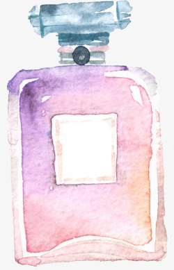 梦幻紫色香水瓶素材