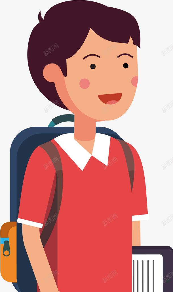 中小学生开学日背书包的男孩png免抠素材_88icon https://88icon.com 中小学生开学日 呆萌 害羞 开心 男学生 背书包的男孩