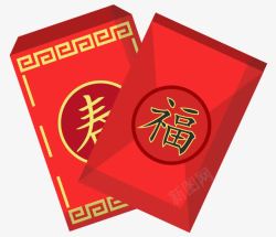 福字春节红包素材