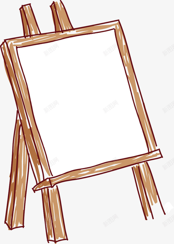 棕色立着的画板png免抠素材_88icon https://88icon.com 创意 卡通 商务 手绘 棕色 画板 简约 边框