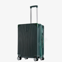 绿色行李箱全新PVC材料绿色行李箱高清图片