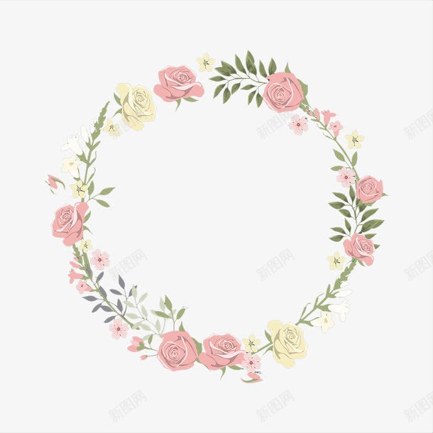 花纹喷绘png免抠素材_88icon https://88icon.com 婚礼喷绘 植物 花环 花纹 边框