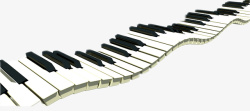 黑白键盘钢琴素材
