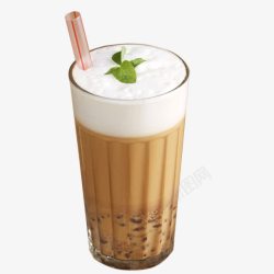 奶茶店饮料奶盖奶茶素材