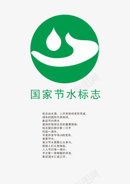井冈山国家节水标志图标图标