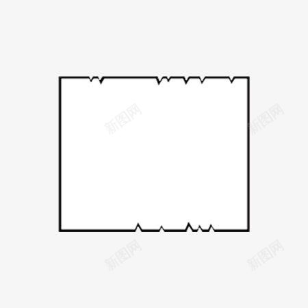 商用对话框png免抠素材_88icon https://88icon.com 商业 提示框 文本框 矩形提示框 矩形框 边框 黑色