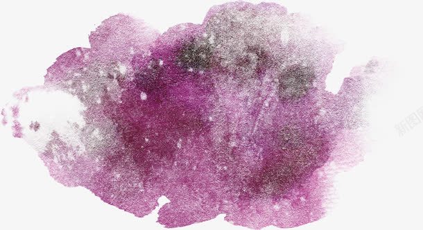 紫红色水彩效果png免抠素材_88icon https://88icon.com PS笔刷 彩色水墨 水墨效果 水彩笔刷 水彩笔触 渐变水彩