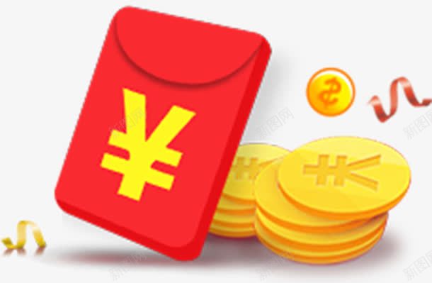 金币红png免抠素材_88icon https://88icon.com 打折 红包 购物 送礼 送钱 金币