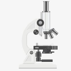 生物医学研究显微镜矢量图高清图片