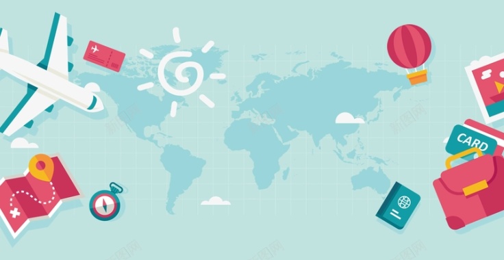 一起去旅游度假旅行背景