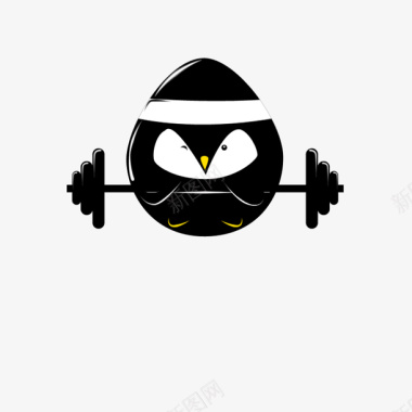 运动logo黑色举重健身俱乐部logo图标图标
