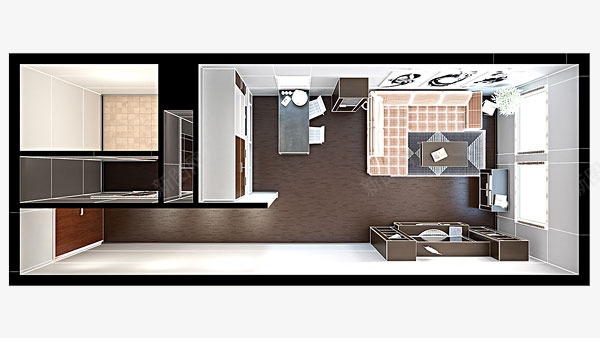 单人房间png免抠素材_88icon https://88icon.com 室内设计 家具家居 房间模型 沙发床 简约风格 装修模板 装饰
