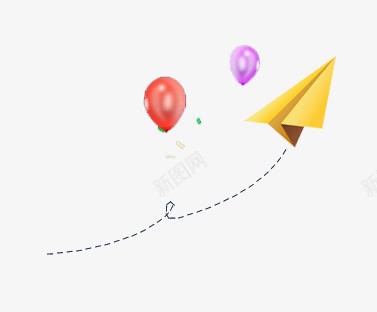 气球png免抠素材_88icon https://88icon.com 叠纸飞机 气球 纸飞机 纸飞机图案 装饰品