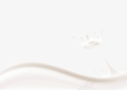 雀巢牛奶手绘飞溅的动态牛奶高清图片