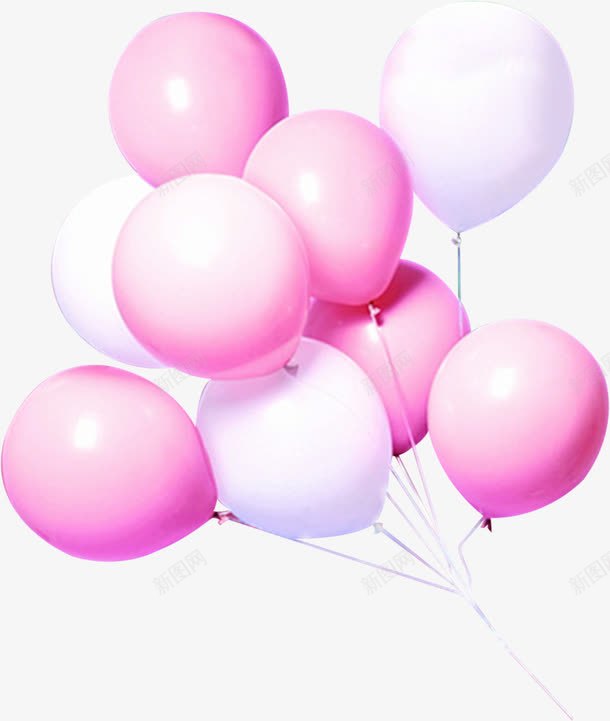 粉色唯美艺术气球png免抠素材_88icon https://88icon.com 气球 粉色 艺术