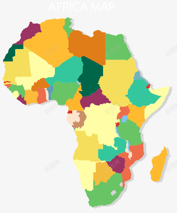 彩色拼图非洲地图矢量图ai免抠素材_88icon https://88icon.com 彩色拼图 拼图地图 矢量png 矢量图 矢量拼接地图 非洲 非洲地图 非洲彩色地图