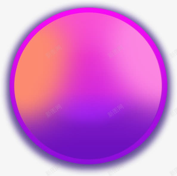 紫色圆圈png免抠素材_88icon https://88icon.com 圆形按钮 按钮 按钮元素 文字底板 渐变色 紫色泡泡 紫色渐变色