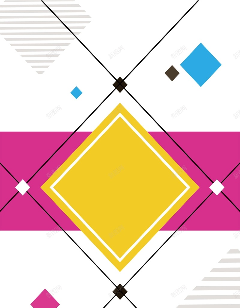 时尚简约彩色网格平面广告矢量图ai设计背景_88icon https://88icon.com 几何图案 平面广告 彩色背景 时尚 科技感 简约背景 线条 网格几何 矢量图