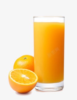 静态的橙汁素材