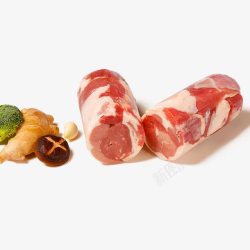 铜锅涮肉肉类羔羊肉卷高清图片