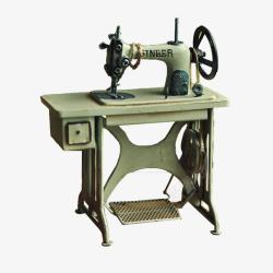 铁质模型老式缝纫机高清图片
