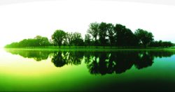 绿色湖水企业环保画册素材