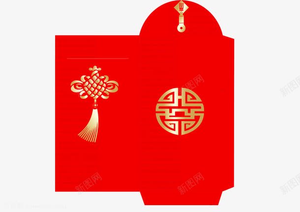 红色帖子png免抠素材_88icon https://88icon.com 喜庆 新图网 春节装饰图 红包 红色