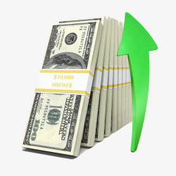 绿色钱万能的金钱捆绑起来美元纸币和绿高清图片