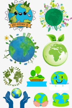 绿色生态地球素材