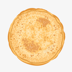 披萨大饼食物灰色圆弧大饼食物元素矢量图高清图片