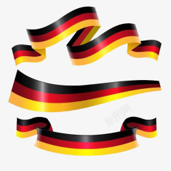 啤酒丝带贴标德国国旗高清图片