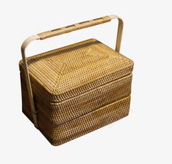 用竹子编制的椅子手编竹篮提篮篮子高清图片