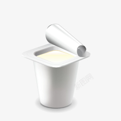 杯装酸奶手绘简图素材