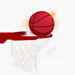篮球筐向量素材