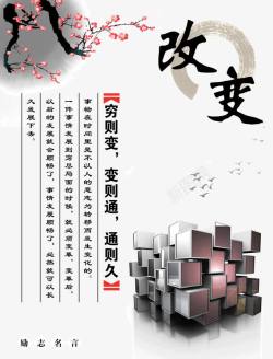 励志名言改变素材