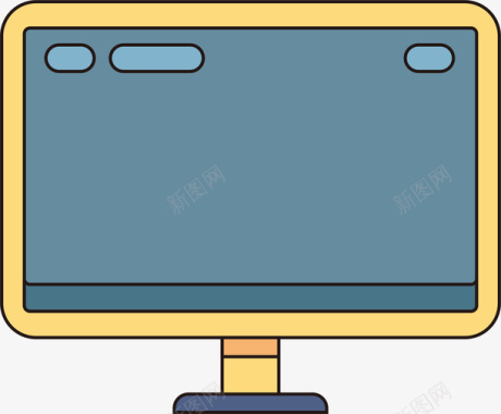 icon手绘电视机UI矢量图图标图标