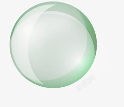 梦幻圆圈绿色简约泡泡高清图片